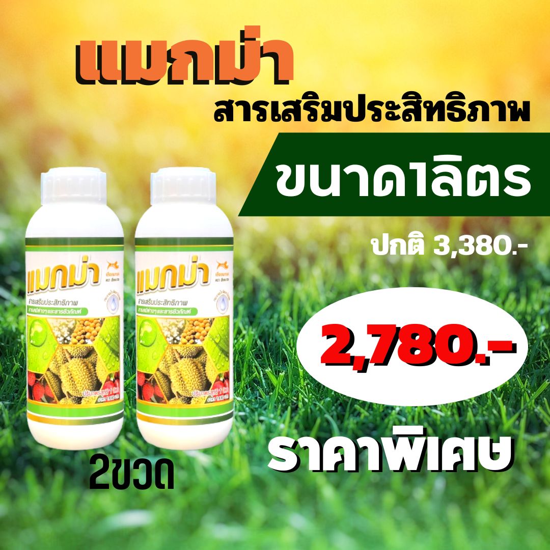 สารเสริมประสิทธิภาพ แมกม่า maxma 1ลิตร 2ขวด