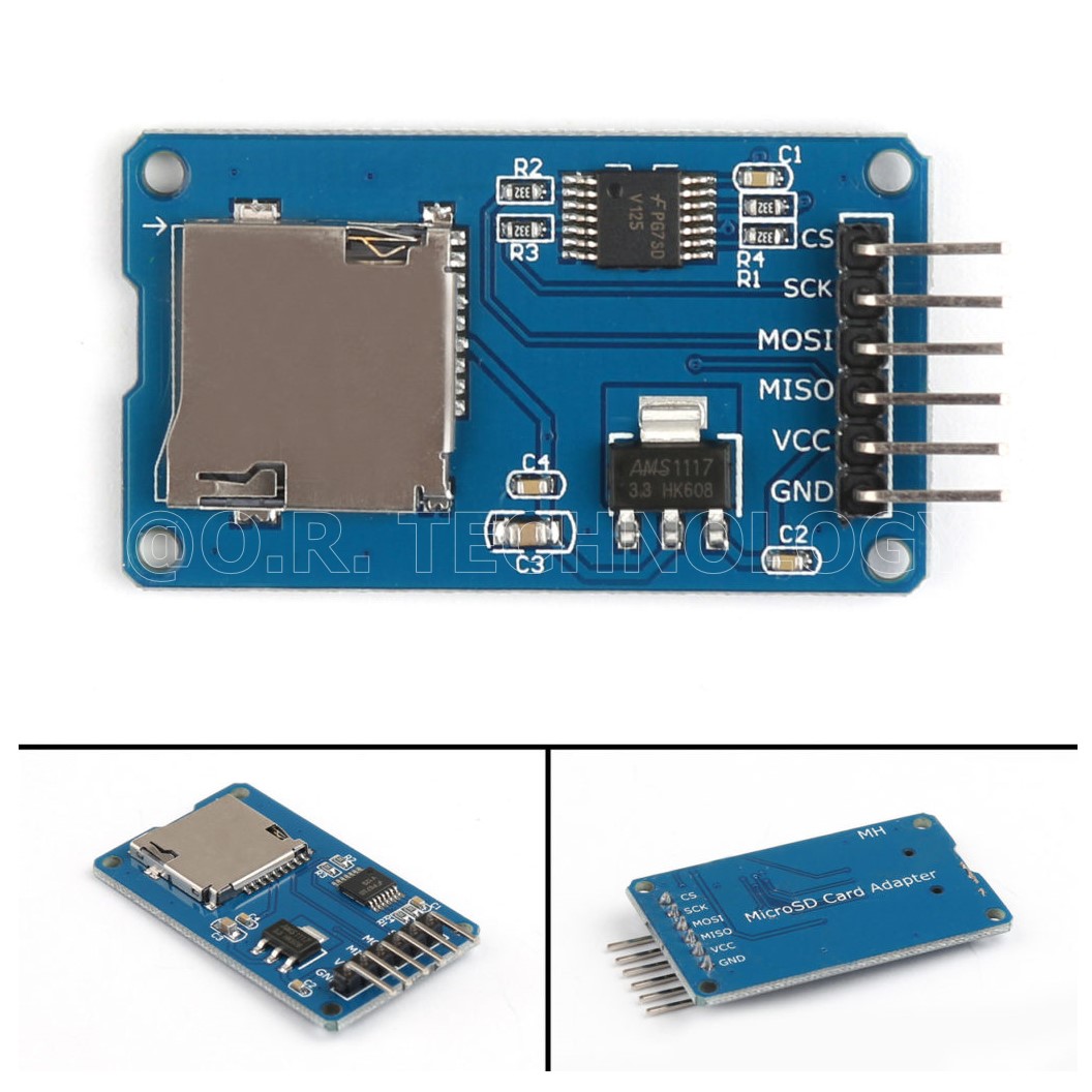 (1ชิ้น) AA115 โมดูล Micro SD Card Module Mini TF Card Read and Write 6pin