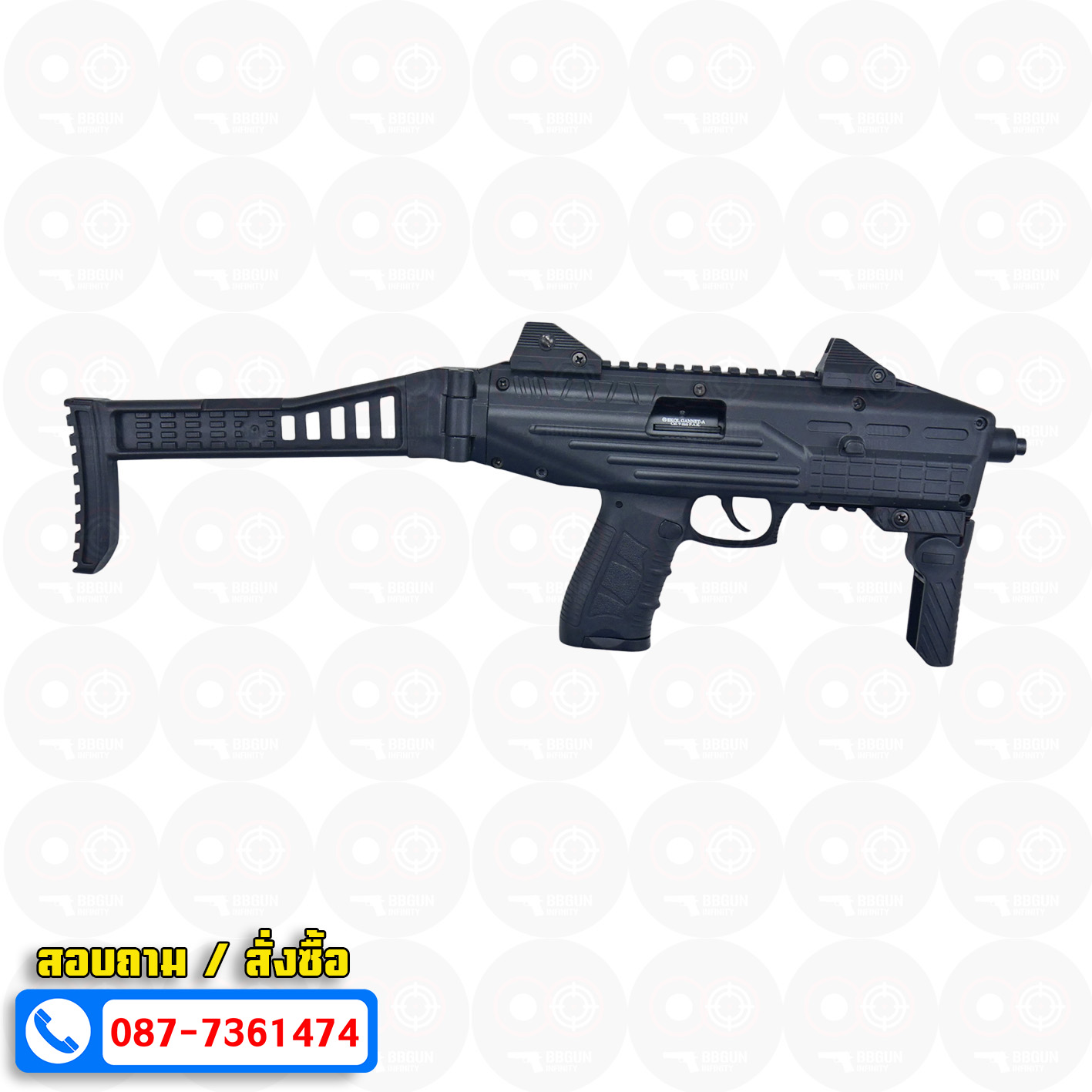 แบลงค์กัน Ekol GANNET-A Semi - Full Auto 9 mm. P.A.K. Blank gun สีดำ (แถม 2 แม็กกาซีน)