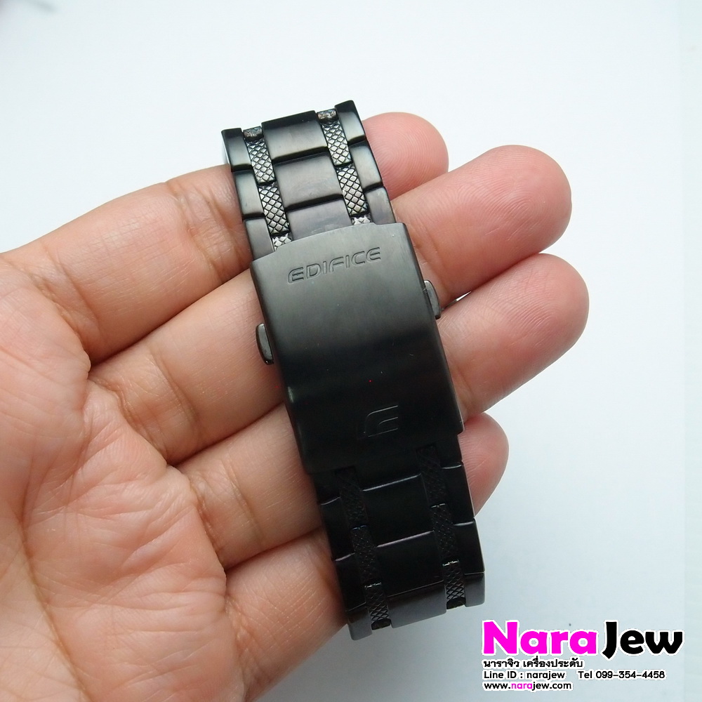 นาฬิกาหลุดจำนำ นาฬิกา CASIO Edifice รุ่น EFR-538 สีดำ หน้าปัด 45 มม. พร้อมกล่องเดิมๆ ของ Casio