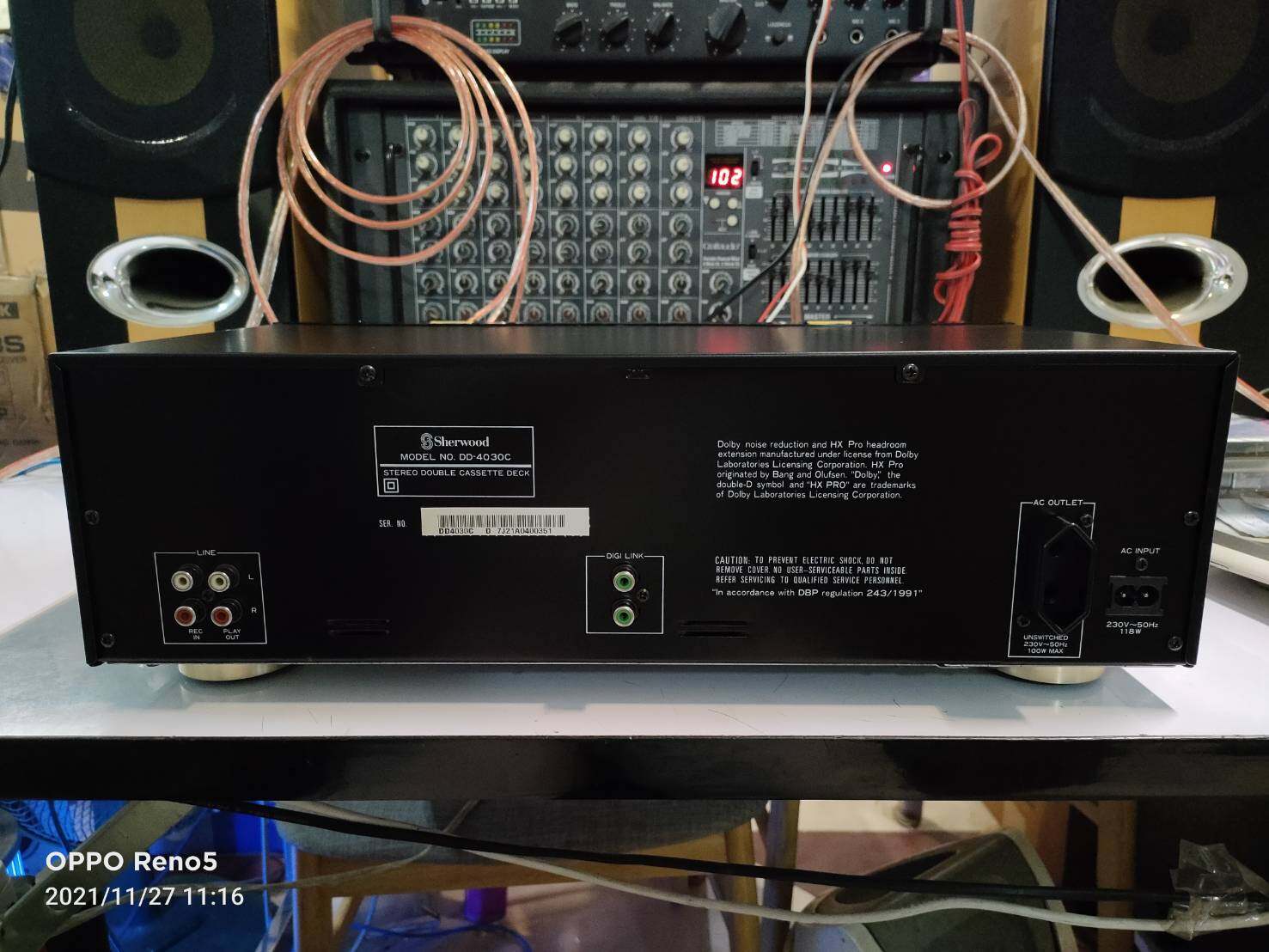SHERWOOD DD-4030C เล่นได้แต่อัดไม่ได้