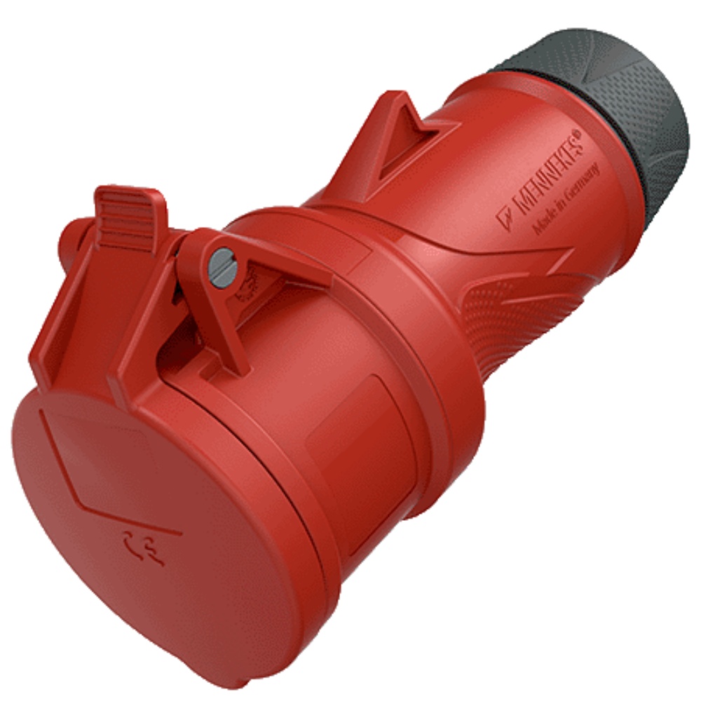 14520 MENNEKES (รหัสเดิม 6) ปลั๊กตัวเมียกลางทาง (3P+N+E) 32A 400V IP54