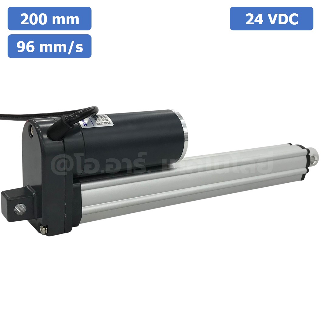 ZGB800F มอเตอร์ก้านชัก ระยะชัก 200mm 96mm/s 24VDC 200N Electric Linear Actuator Putter DC Stroke Length 200mm ZHENGKE พัตเตอร์ไฟฟ้า