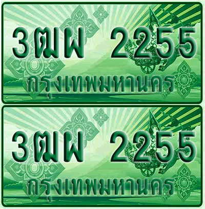 ป้ายประมูล 2255 เลขรถ 3ฒผ 2255 กระบะแคป (6)
