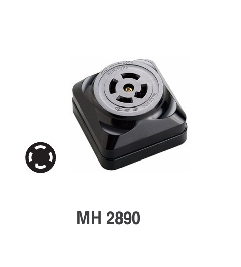 MH2890 NEMA L15-30 3P+E 30A 250V Meikosha