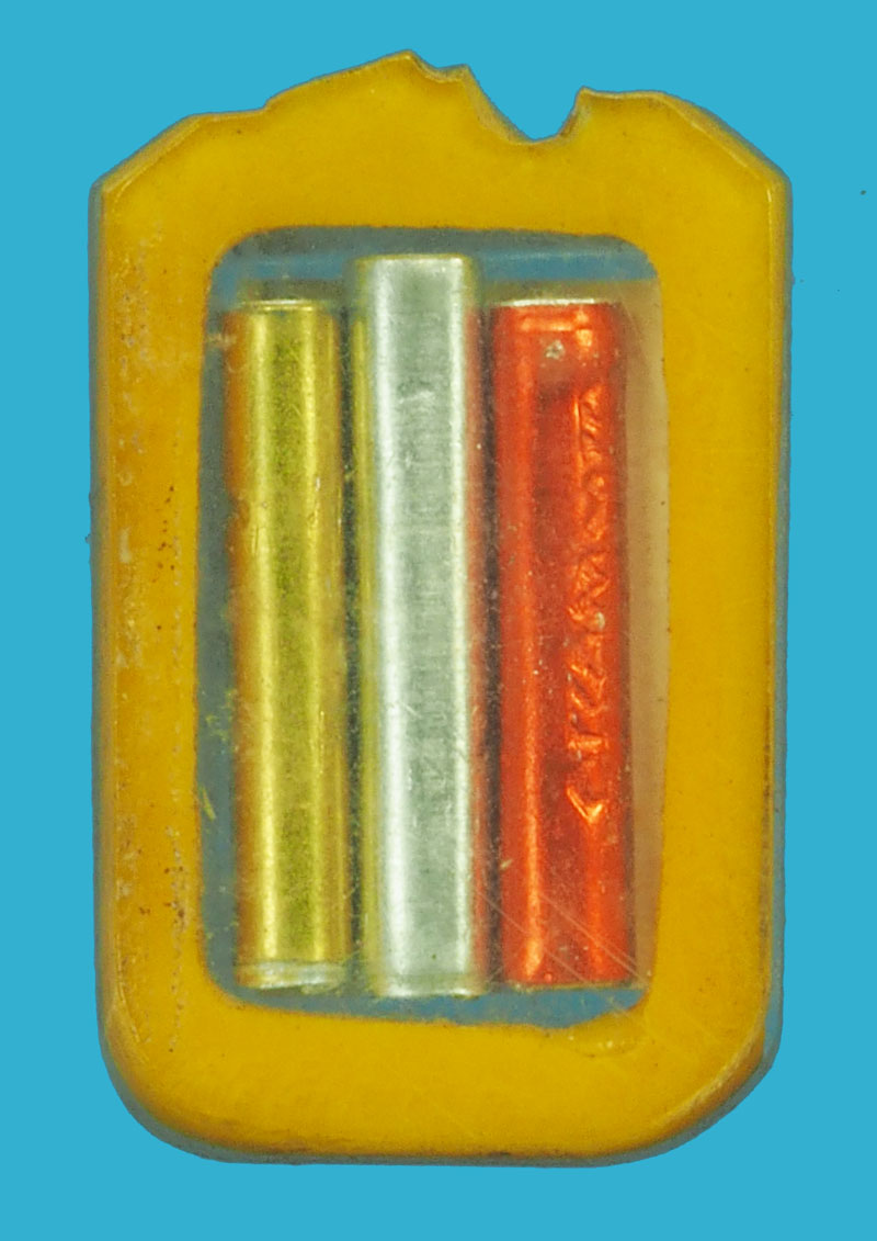 *36222 พระครูนนทสิริวัฒน์ วัดไทรม้าใต้ หลังตะกรุด 3 ดอกเลี่ยมพลาสติกเดิมจากวัด 4