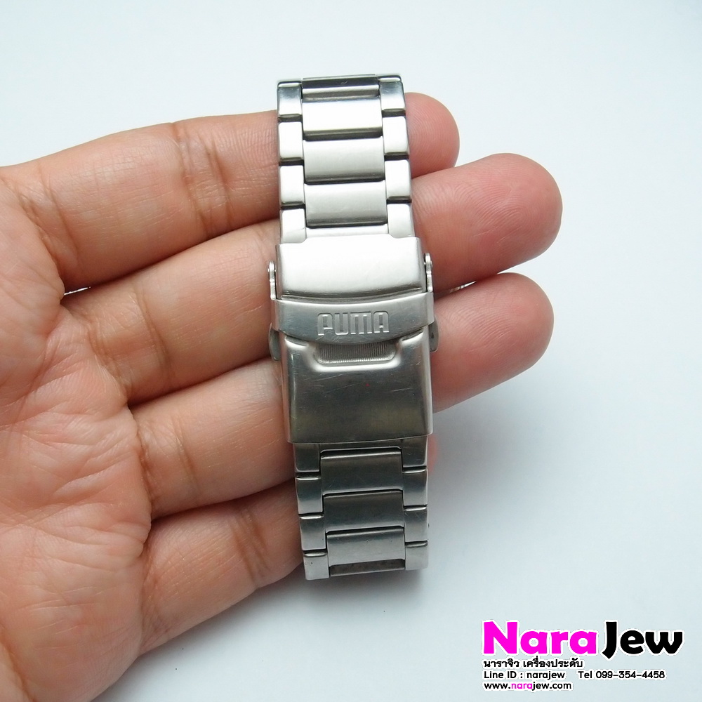 นาฬิกาหลุดจำนำ นาฬิกา PUMA รุ่น Takepole position หน้าปัดสีดำ หน้าปัด 43 มม. ตัวเรือน Stainless steel