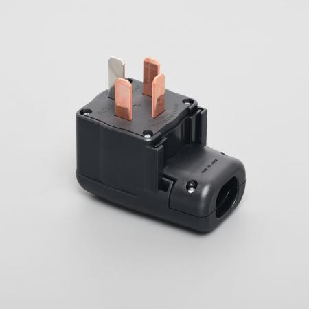 9622EL AMERICAN DENKI 3-Pole 4-Wire Grounding 60A 250V Plug (Polycarbonate Housing, Angle Plug)