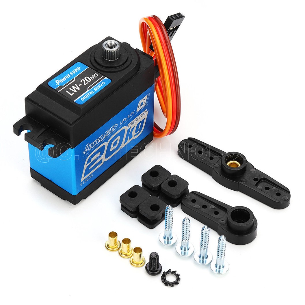 (1ชิ้น) JD036 เซอร์โว กันน้ำ Power HD LW-20MG 20Kg Waterproof High Torque Digital Servo with Metal Gear for RC