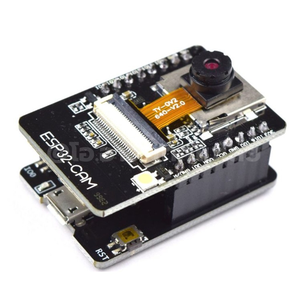 ESP32-CAM พร้อมกล้อง / เสาอากาศ OV2640 4MB WiFi + Bluetooth Module ESP-32CAM โมดูลกล้อง/เสาอากาศ 2.4G WIFI module with IPEX to SMA Female external antenna adapter with SMA Male antenna