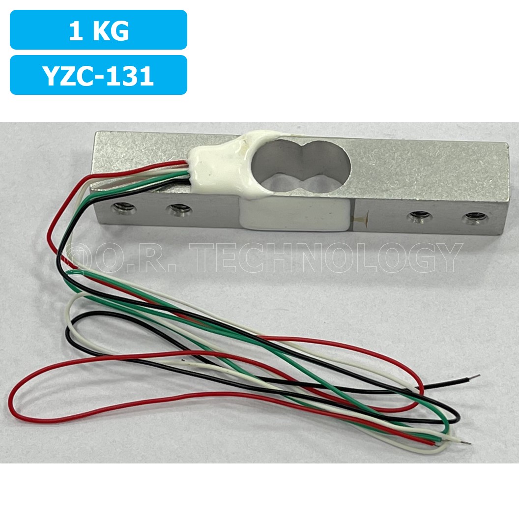 (1ชิ้น) AB092 เซนเซอร์ชั่งน้ำหนัก โหลดเซลล์ Weighing Load Cell Sensor 1Kg for Electronic Kitchen Scale YZC-131 With Wires Weight sensor
