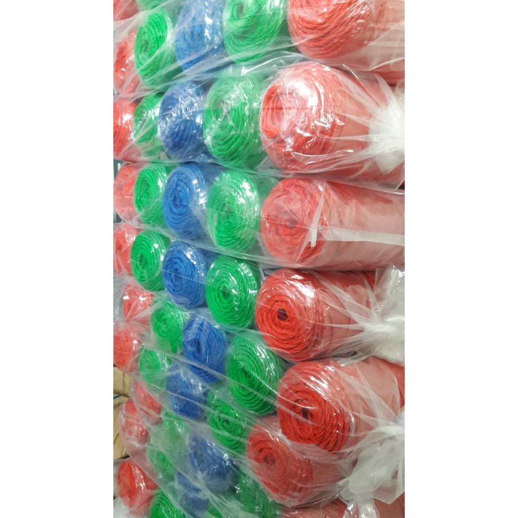 เชือกไนล่อน คละสี 2มม. 2.5มม. 3มม. ถักสร้อยข้อมือ หลอดโปลี ด้ายทอเสื่อ ตำสาด