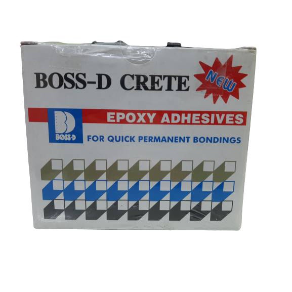 กาวคอนกรีต BOSS-D CRETE มี ขนาด 1/2 กก. และขนาด 1 กก. น้ำยาประสานคอนกรีตและเพิ่มคุณภาพคอนกรีต