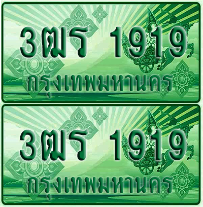 ป้ายประมูล 1919 เลขรถ 3ฒร 1919 กระบะแคป (4)