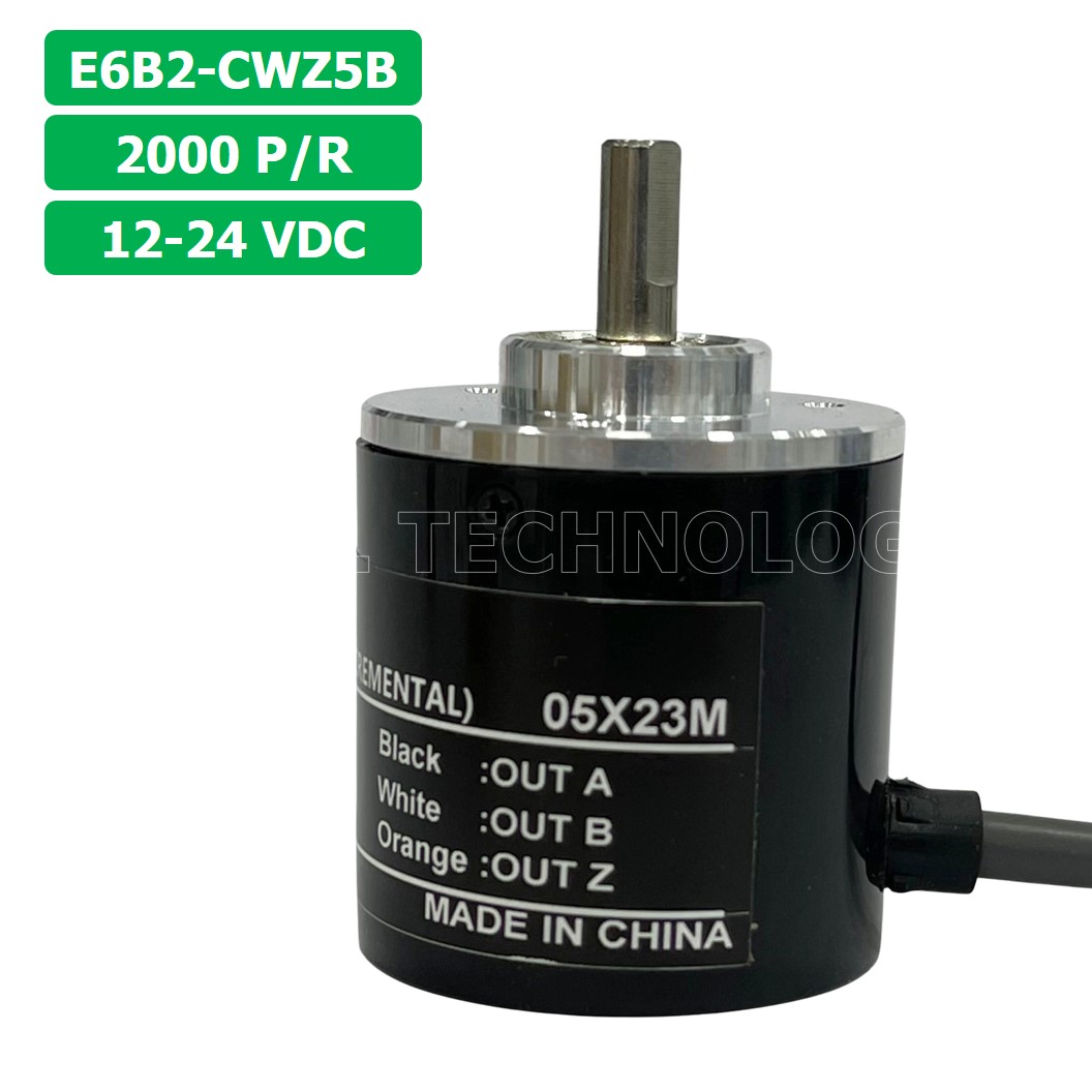 E6B2-CWZ5B 12-24VDC 100/360/600/1000/1024/2000P/R (Pulses/Revolution) โรตารี่เอ็นโค้ดเดอร์ ROTARY ENCODER INCREMENTAL (PNP open collector output)