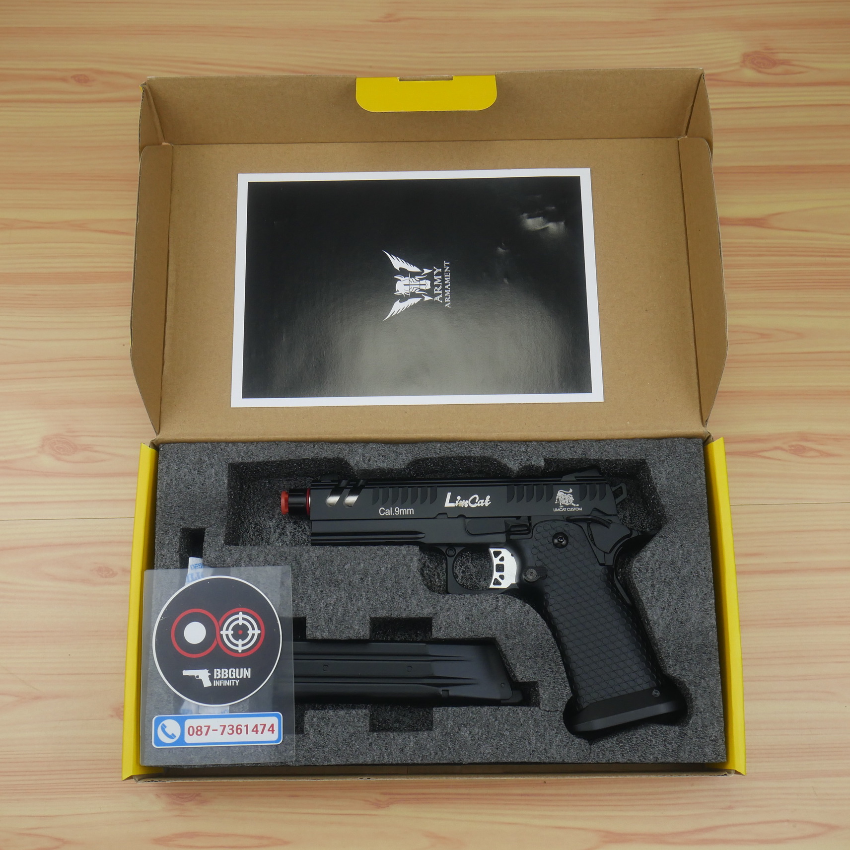 บีบีกันอัดแก๊ส Army Armament R610-3 Lim Cat Battle Cat 4.3 สีดำ BB GUN