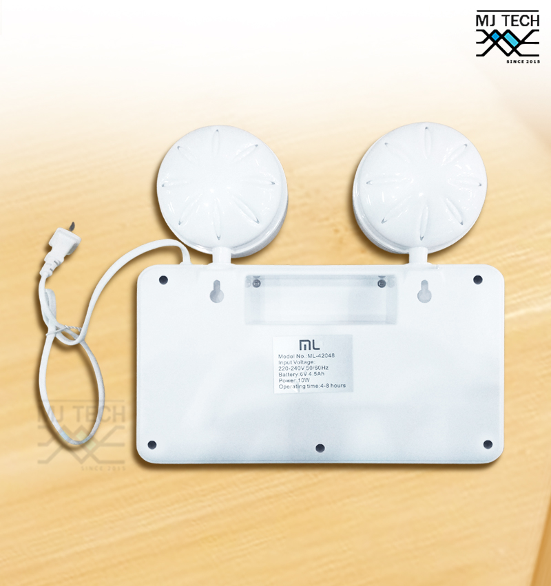 ML-LIGHT โคมไฟฉุกเฉิน พร้อมเสียงสัญญาณเตือน ขนาด 10W 220-240V ไฟฉุกเฉิน รุ่น ML-42048