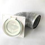 Axia เครื่องดูดควัน รุ่น T8-90 พร้อม ท่อ ดูดลมยาว 4 เมตร พร้อม เข็มขัดรัด สเตนเลส และ ข้อติดท่อลมออก 6“ และ หน้ากาก ติดภายนอก