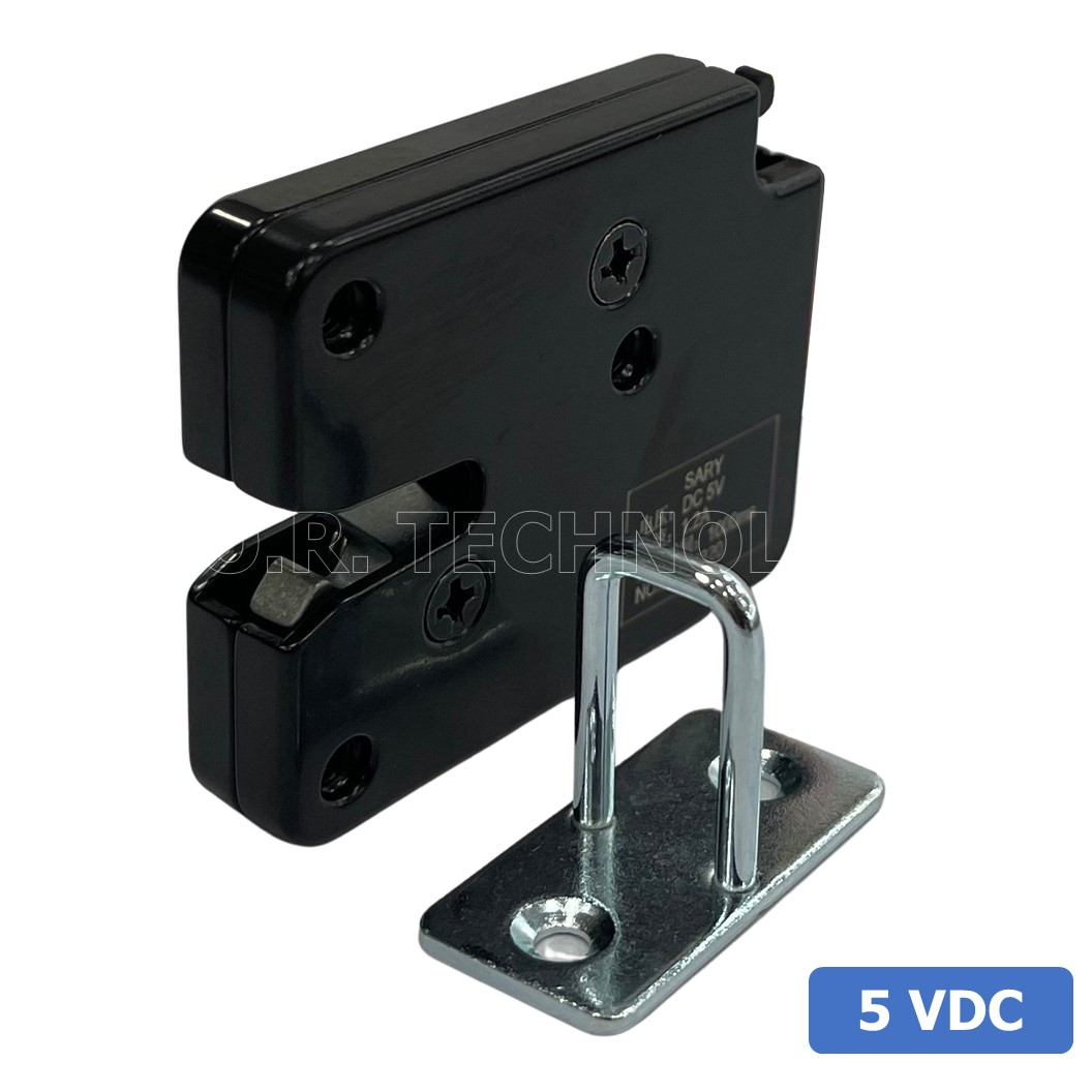 (1ชิ้น) GD038 กลอนประตูไฟฟ้า กลอนไฟฟ้า 5VDC 1.2A Small Locker Electromagnetic Lock SARY ขนาด 50*40*10mm Black XG-07E
