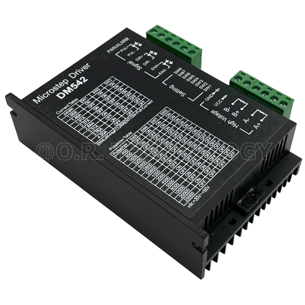 (1ชิ้น) AH012 DM542 โมดูลขับ สเต็ปปิ้งมอเตอร์ Digital Stepper Motor Driver 20-50VDC 4.5A Microstep Driver กล่องดำ ควบคุมสเตปเปอร์มอเตอร์