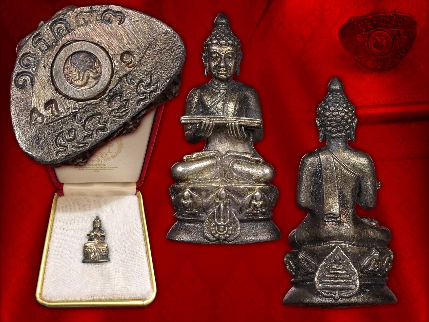 พระกริ่งปรมานุชิตชิโนรส วัดพระเชตุพนวิมลมังคลาราม ปี 2533 (เนื้อเงิน) หายากสุดๆ ( ในหลวง รัชกาลที่ 9 เสด็จเททอง)