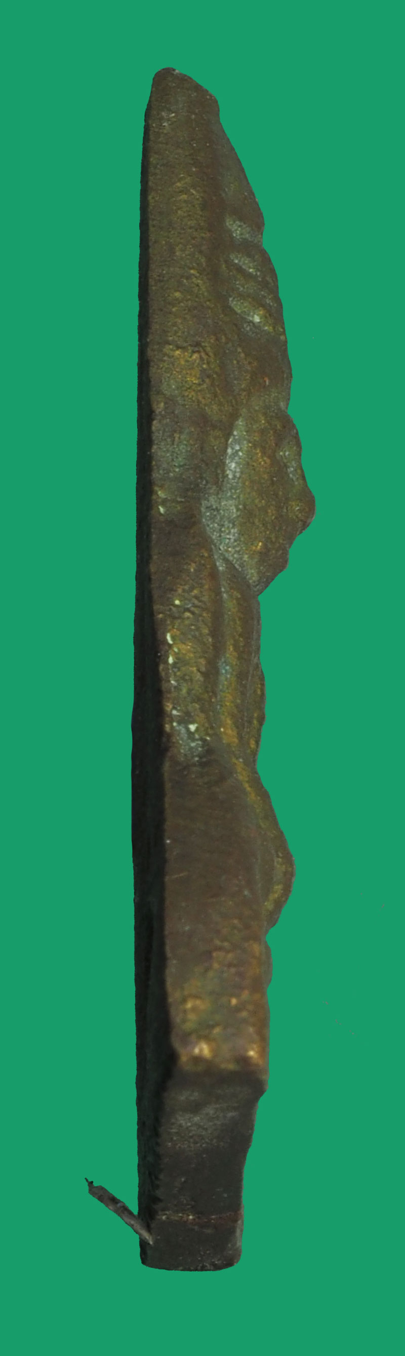 *33674 พระหล่อหลวงพ่อโต วัดบางพลี สมุทรปราการ ปี 2496 เนื้อฝาบาตร ตะไบหยาบด้านข้าง มีน้ำทองกระตามซอกแขน 77