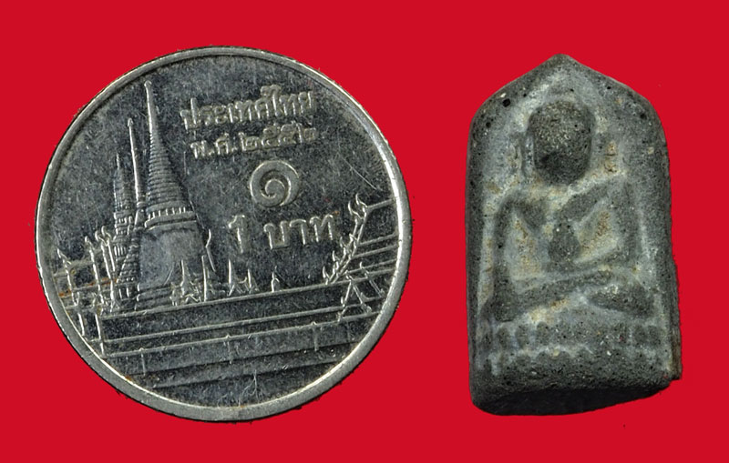 ขายแล้ว*35023 พระชัยวัฒน์ ครึ่งซีก เจ้าคุณศรีสนธิ์ วัดสุทัศน์ ปี 2485 กรุงเทพ เนื้อเทา 9