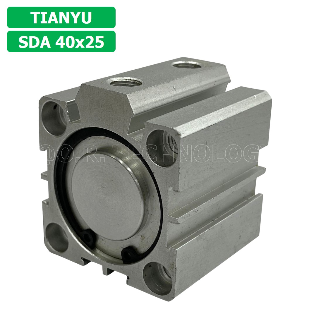 SDA40 กระบอกลมคอมแพค กระบอกลม รุ่นคอมแพค Compact Air Cylinder SDA Series แบบคอมแพค (Bore40 x Stroke10-70) SDA-40