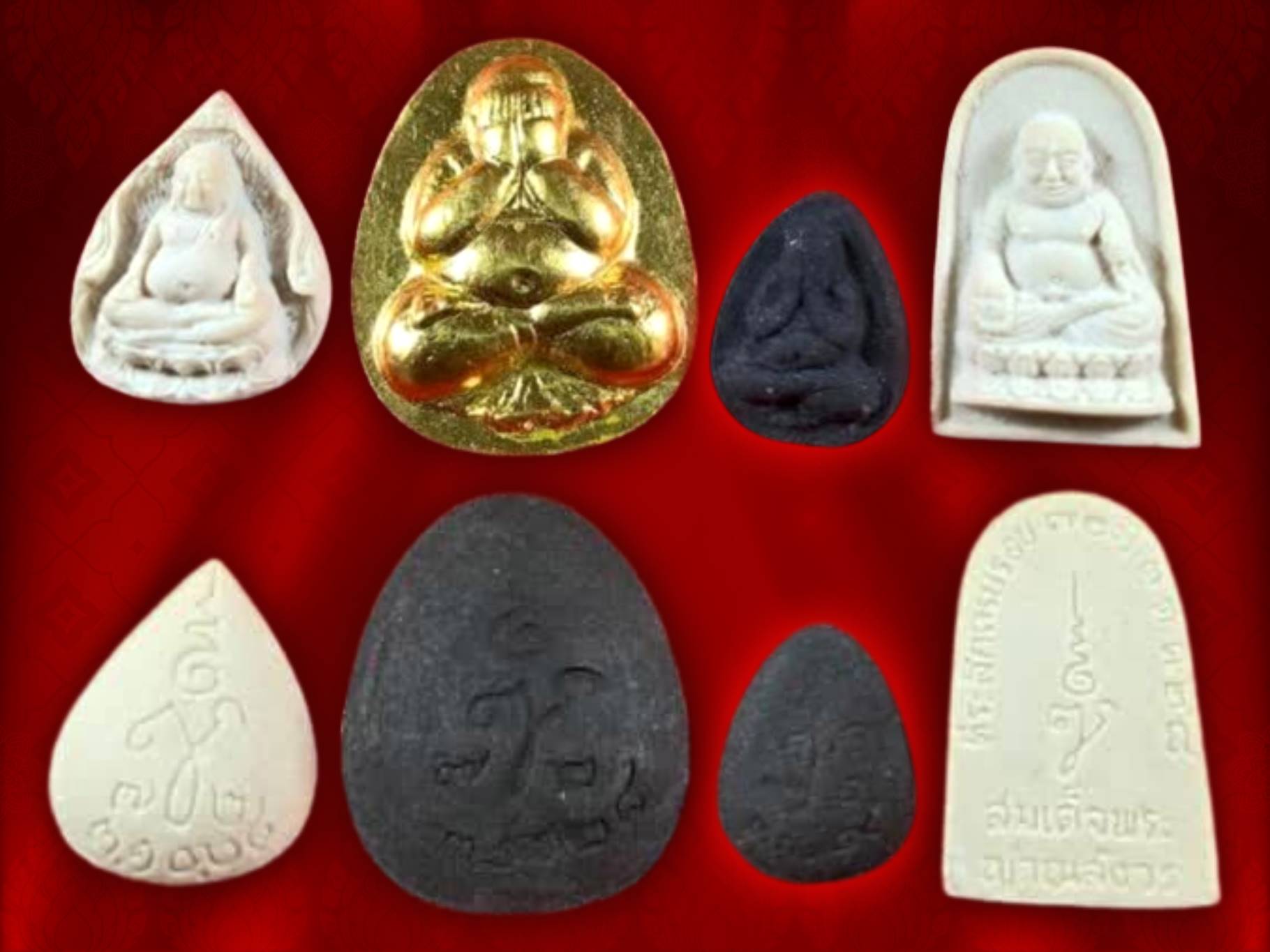 ชุดพระปิดตาสมเด็จญาณสังวร รุ่นแรก (รุ่นนิยม) ชุดกรรมการ ปี 2528 วัดบวรนิเวศงิหาร จัดสร้างเพื่อเป็นที่ระลึกครบพระชนมายุ 6 รอบ 60 พรรษา สมเด็จพระสังฆราชเจ้า กรมหลวงวชิรญาณสังวร (เจริญ สุวัฑฒโน) วัดบวรนิเวศวิหาร 3 ตุลาคม 2528
