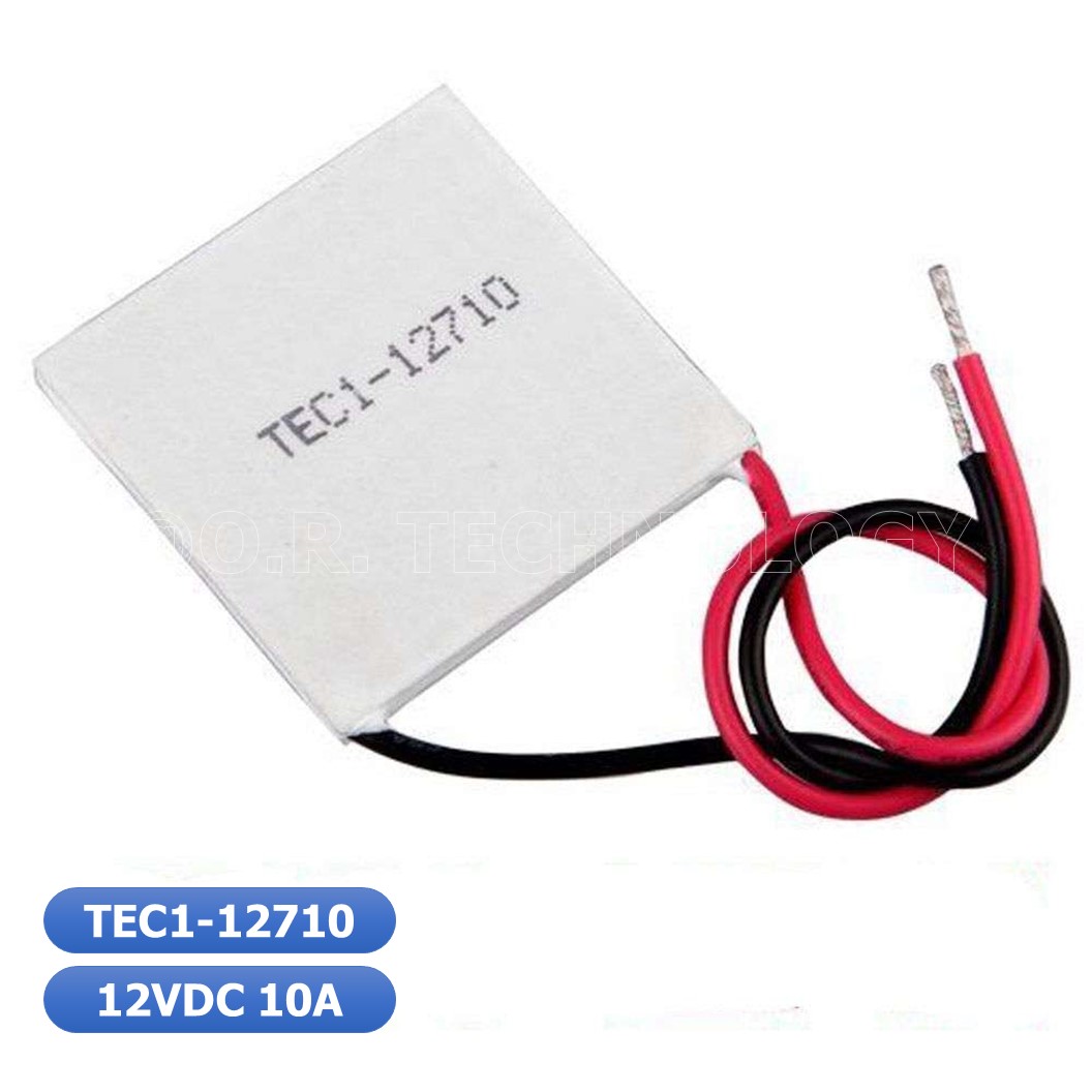(1ชิ้น) NA180 แผ่นร้อนเย็น แผ่นเพลเทียร์ (Peltier) แผ่นทำความร้อน-เย็น ขนาด 40x40mm 12VDC 10A TEC1-12710