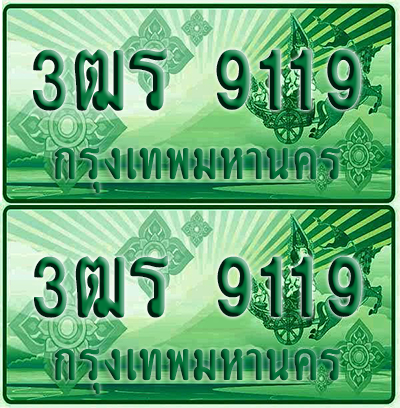 ป้ายประมูล 9119 เลขรถ 3ฒร 9119 กระบะแคป (4)