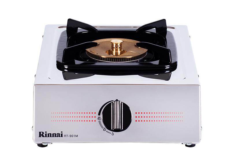 RINNAI เตาแก๊สตั้งโต๊ะ หัวเดี่ยว หัวเตาทองเหลือง หน้าเตาสแตนเลส รุ่น RT-901M