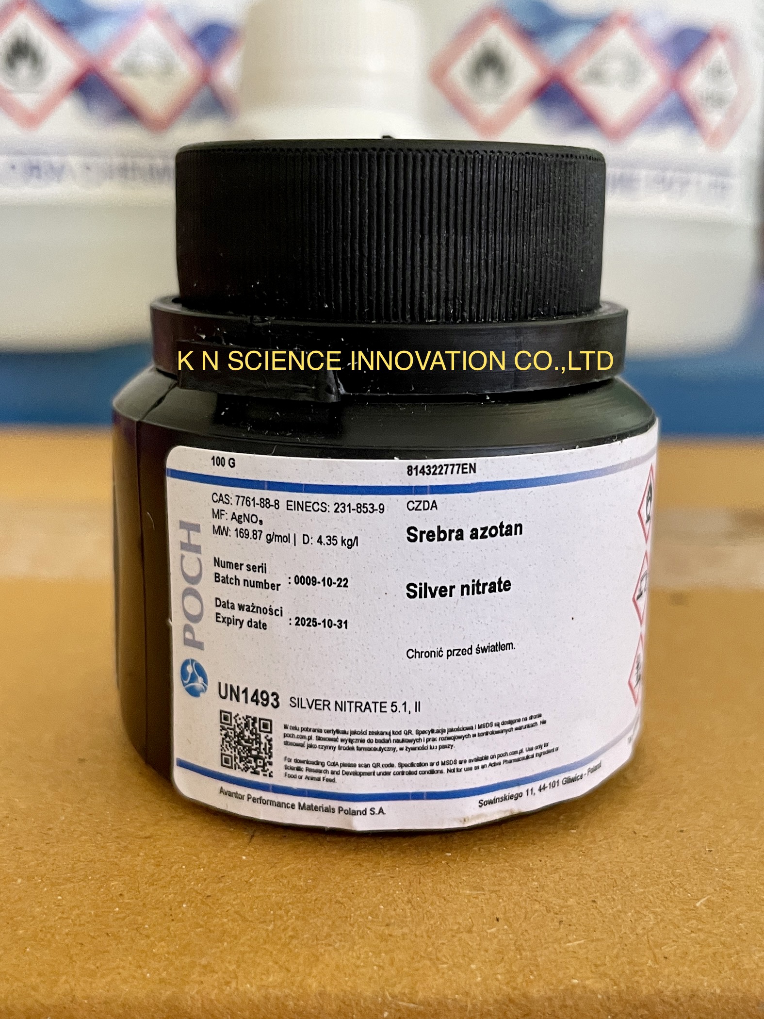 SILVER NITRATE, AR,99.9%,ยี่ห้อ POCH™ 814322777