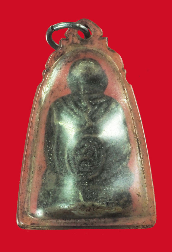 ขายแล้ว*33958 พระหล่อรูปเหมือนหลวงพ่อโต หลวงปุ่นาค วัดระฆัง โฆษิตราราม กรุงเทพ เลี่ยมพลาสติกเก่า 4