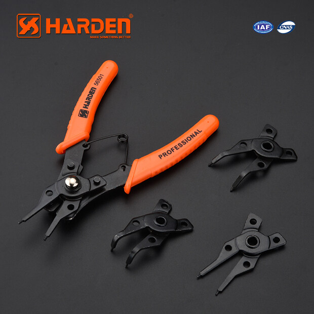 Harden คีมถ่าง หนีบ แหวนอเนกประสงค์ 4 IN 1 คีมถ่างแหวน ขนาด 4.5 นิ้ว รุ่น 560501 (ของแท้ ส่งฟรี)