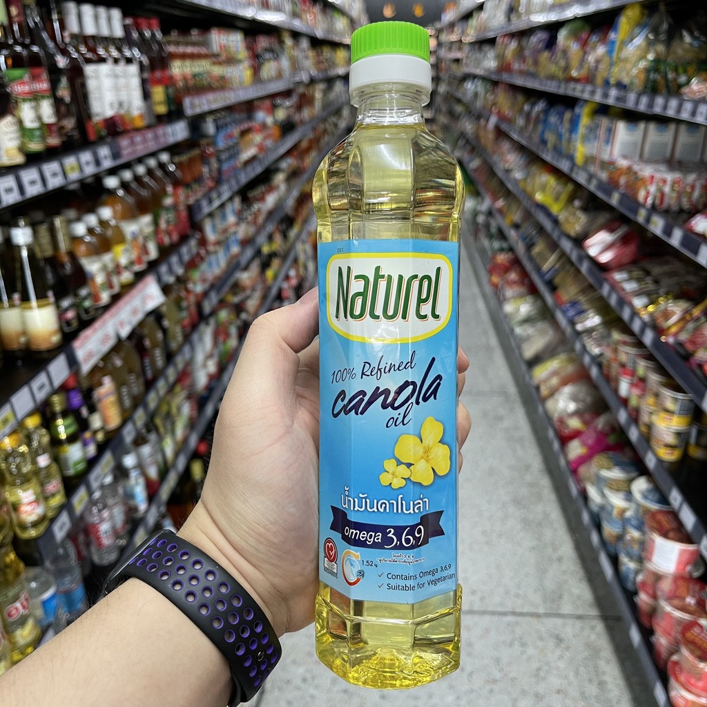 เนเชอเรล น้ำมันคาโนล่า 500 มล. Naturel 100% Refined Canola Oil 500 ml.