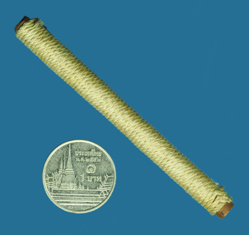 *30784 ตะกรุดทองแดง ถักเชือก ไม่ทราบที่และปีสร้าง 12