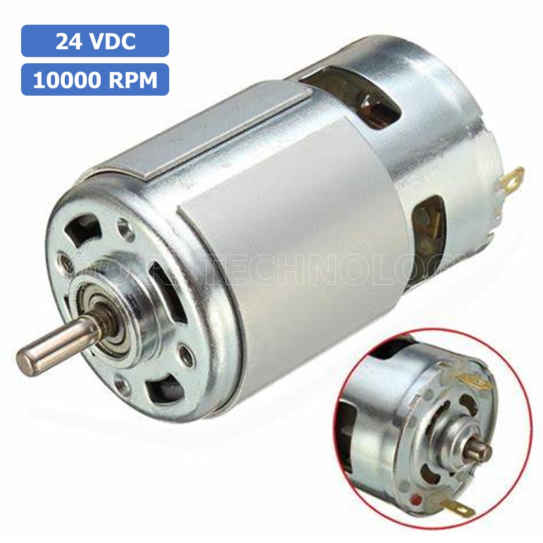 (1ชิ้น) JB186 มอเตอร์ 775 24VDC 10000RPM มอเตอร์ความเร็วสูง มอเตอร์สว่าน แกนขนาด 5mm DC Motor 775 D Shaft