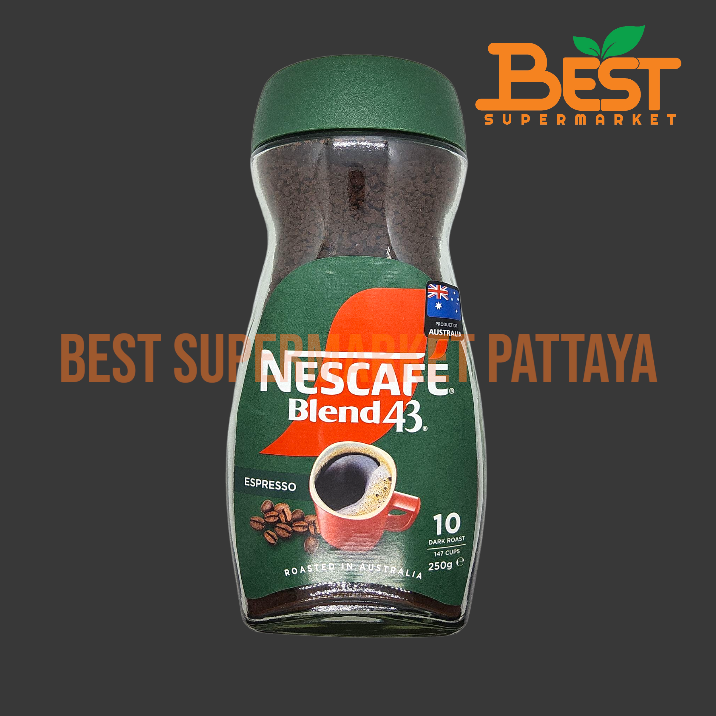 เนสกาแฟ เบลนด์ 43 เอสเพรสโซ กาแฟสำเร็จรูป 250 กรัม Nescafe Blend 43 Espresso Instant Coffee 250 g.