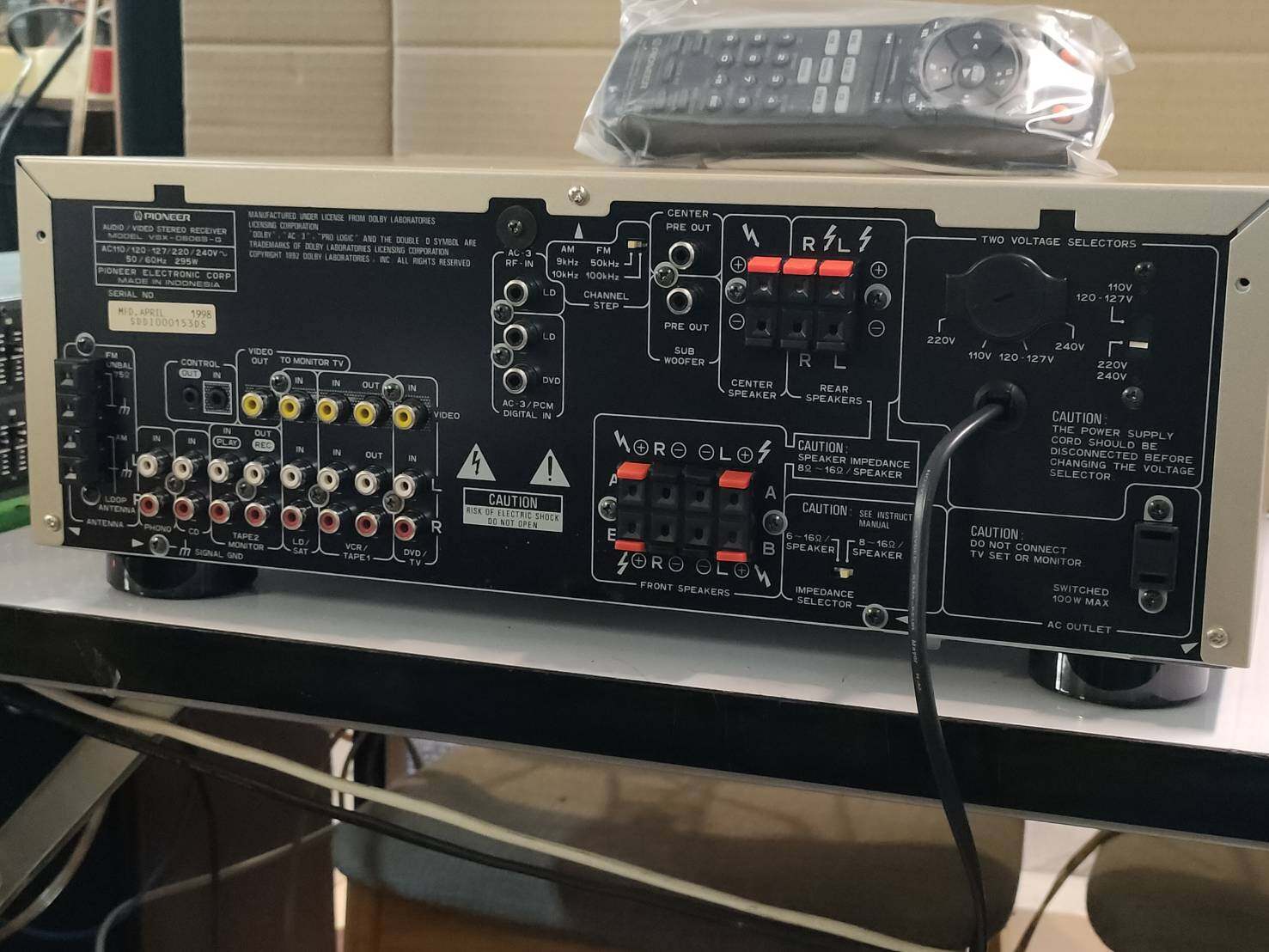 PIONEER VSX D606(G ส่งฟรี ยกเว้นเขตพิเศษ) made in indonesia dolby digital ac-3