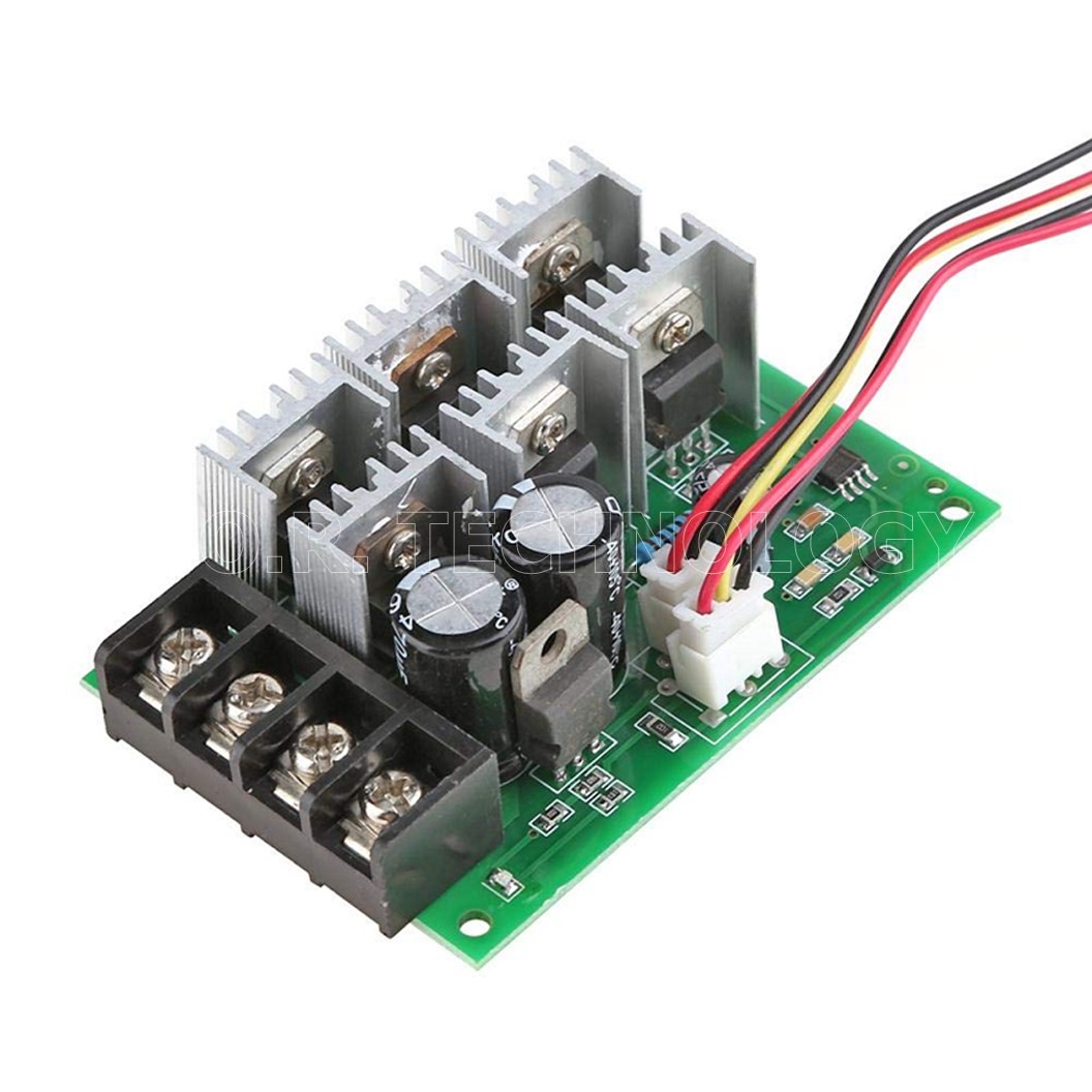 (1ชิ้น) NA613 ที่ควบคุมความเร็ว PWM มอเตอร์ ปรับค่าได้ Motor Speed Controller Electric PWM Speed Control Regulator (Input Voltage 9-55VDC 40A 2000W)