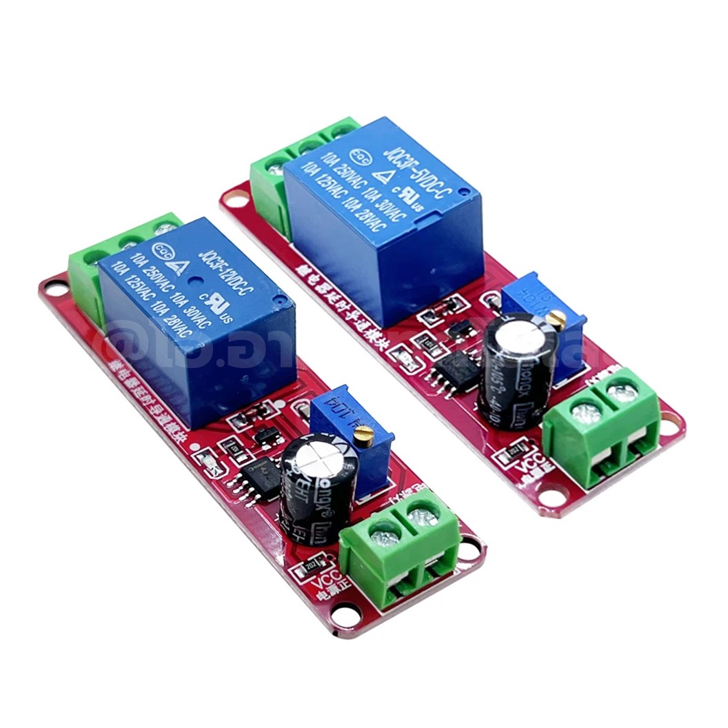 NE555 5V/12V รีเลย์ หน่วงเวลาเปิด/ปิด Delay Relay Module Time Delay Switch Delay Timer Relay 1-10s Fixed DC 5VDC/12VDC โมดูลรีเลย์หน่วงเวลา