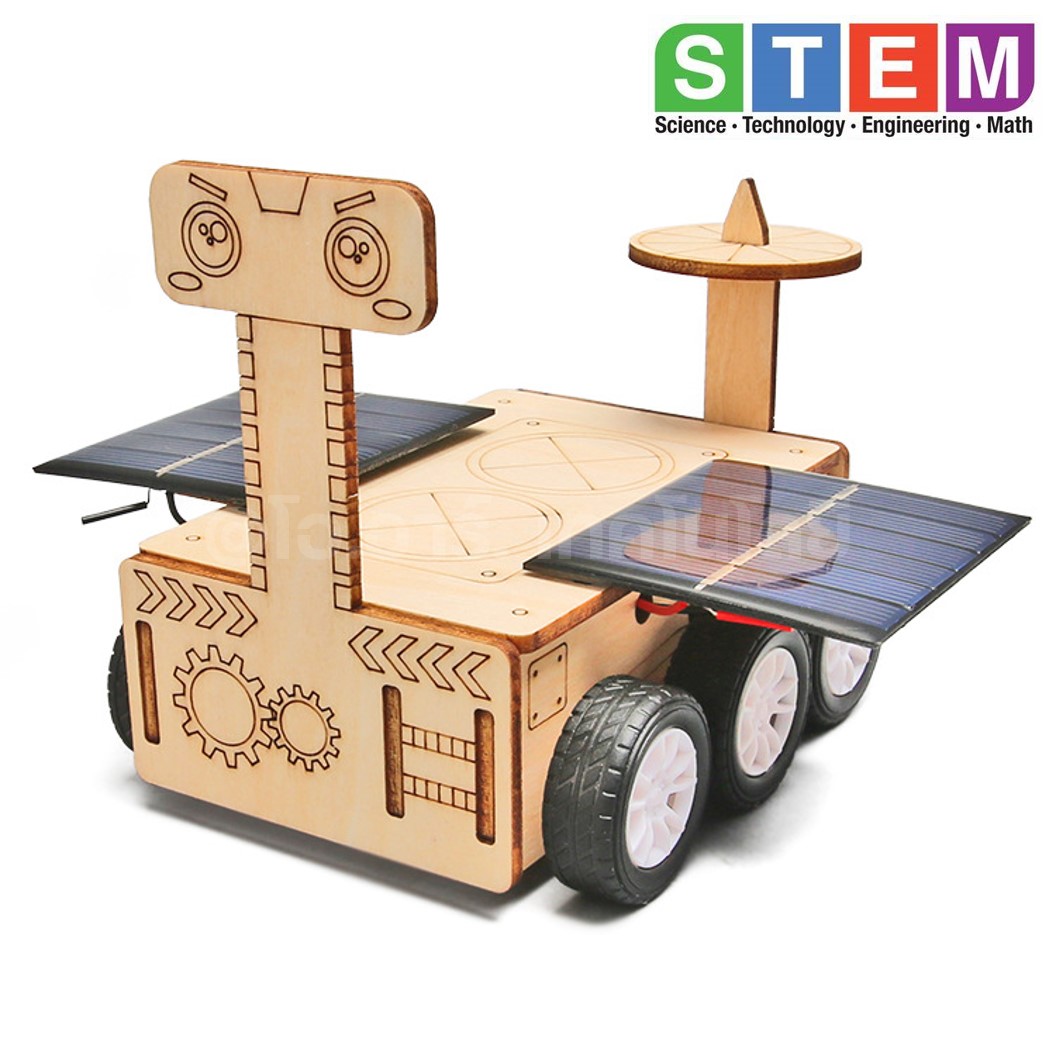 T-M189 ชุดประกอบไม้ รถสำรวจ พลังงานแสงอาทิตย์ Solar Mars Exploration Rover Wooden Kit STEM Education ของเล่นเสริมทักษะ เสริมพัฒนาการ ชุดเรียนรู้ ชุดทดลอง รถ โซล่าเซลล์
