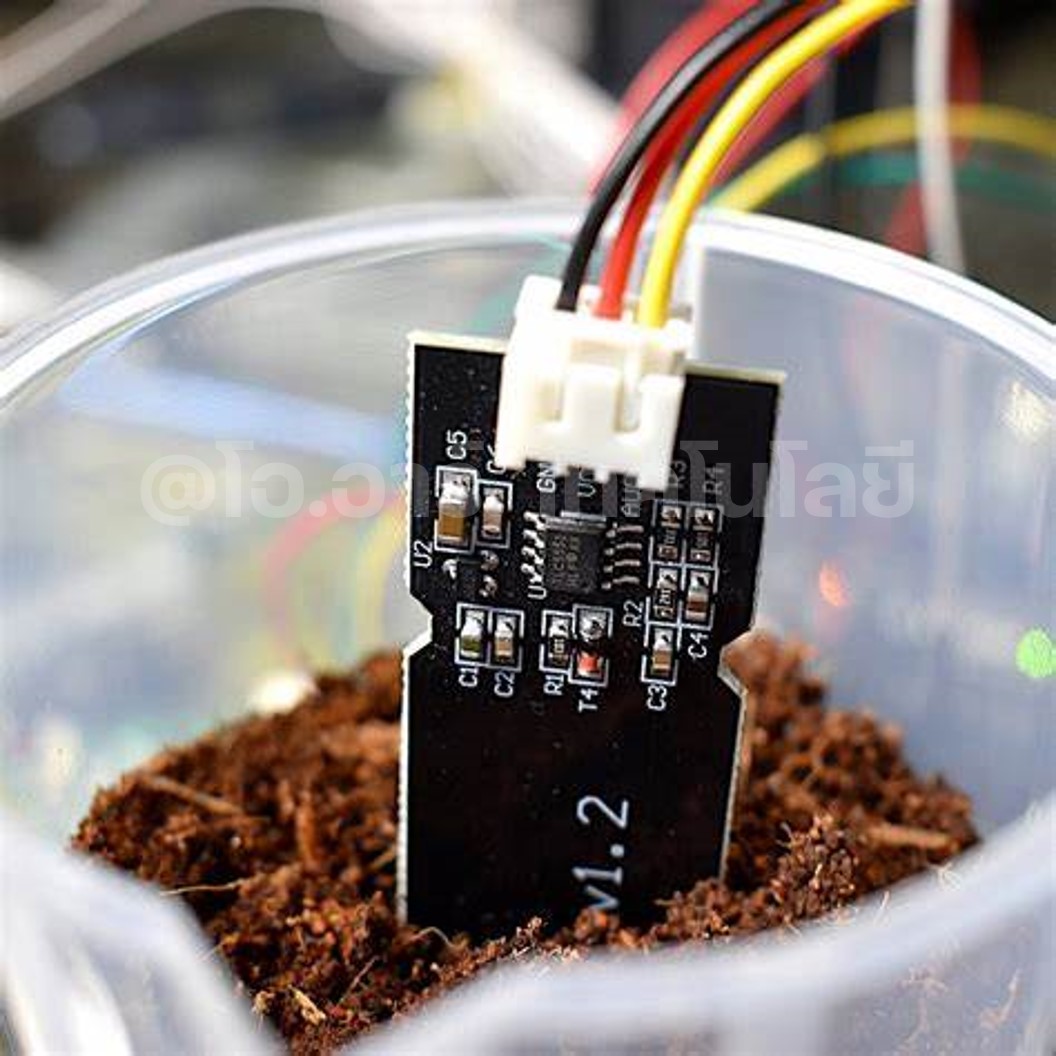 AB142 เซนเซอร์วัดความชื้นในดิน แบบสัมผัส Capacitive Soil Moisture Sensor V1.2