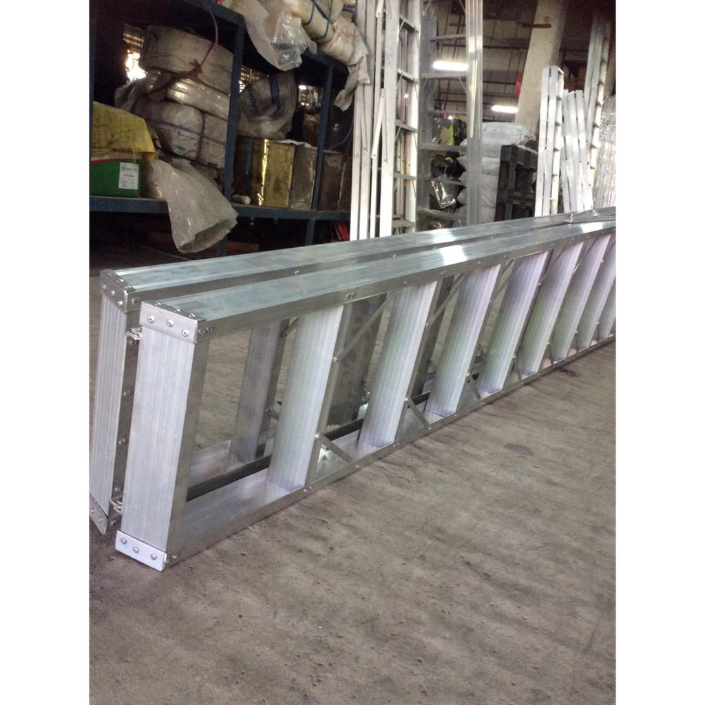 บันไดอลูมิเนียม 7-10 ขั้น ขาใหญ่ขึ้น-ลงได้ 2 ทาง รุ่นหนาพิเศษ BARCO (ราคารวมแวท) บันไดพับได้อลูมิเนียม บันไดพับ