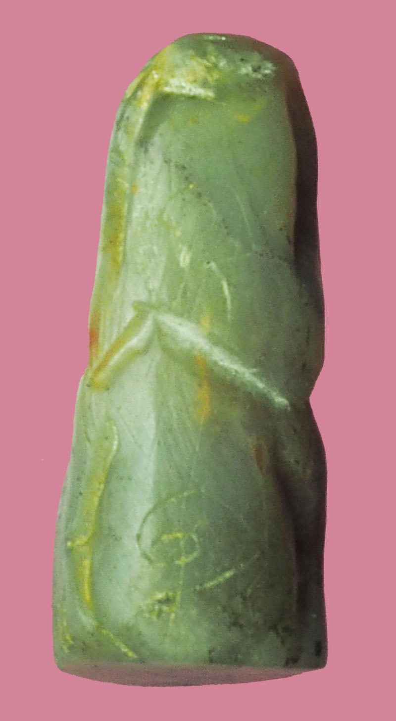 ขายแล้ว*38935 พระปิดตาหินแกะ เนื้อว่านสบู่เลือด หลวงพ่อจ้อย วัดบางช้างคลานเหนือ นครปฐม ยุค 24XX 6