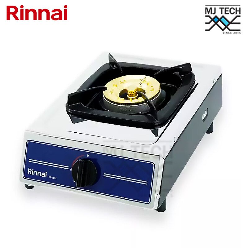 RINNAI เตาแก๊สหัวเดี่ยวแบบตั้งโต๊ะ บอดี้สแตนเลส เตาแก๊ส รุ่น RT-901C