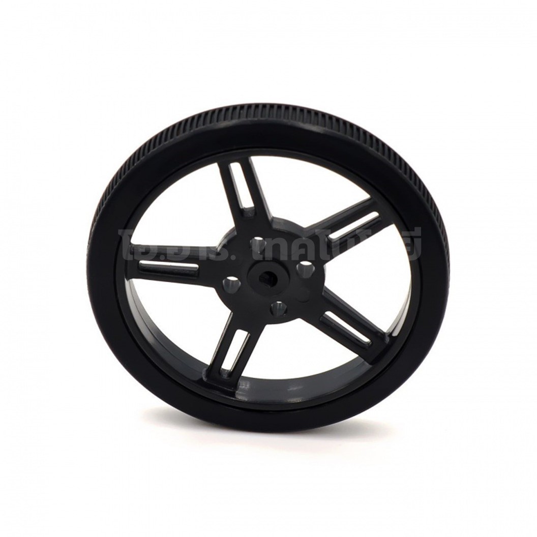 5908 ล้อซิลิโคน ล้อรถ แกนมอเตอร์/เซอร์โว/N20 Silicone Wheel 5908 Tire Motor TT Servo Robot Smart car แกน MG995 MG996 SG90 D3 N20 TT motor มอเตอร์เหลือง