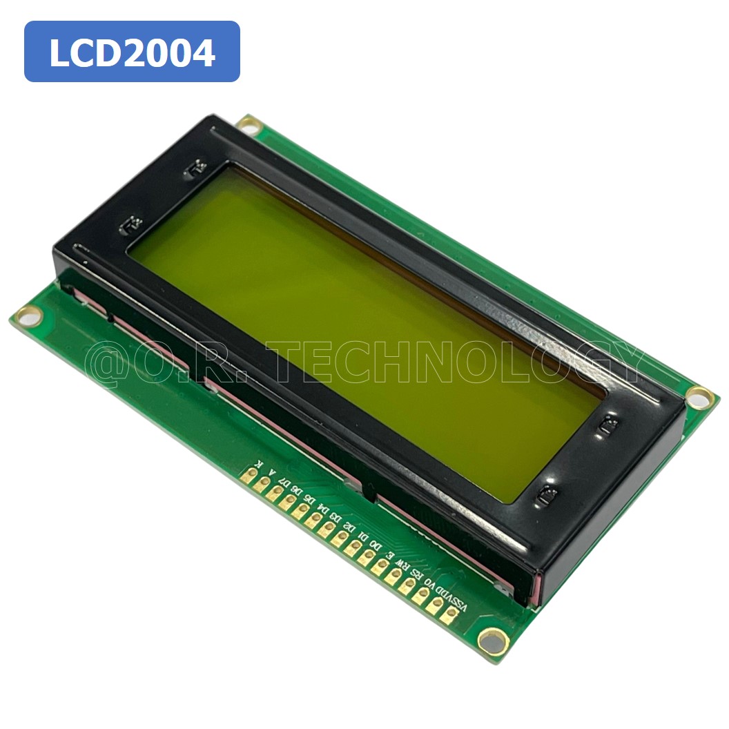 (1ชิ้น) AA016 โมดูลจอแสดงผล LCD2004 Yellow Green Backlight จอแสดงผล หน้าจอ LCD Module