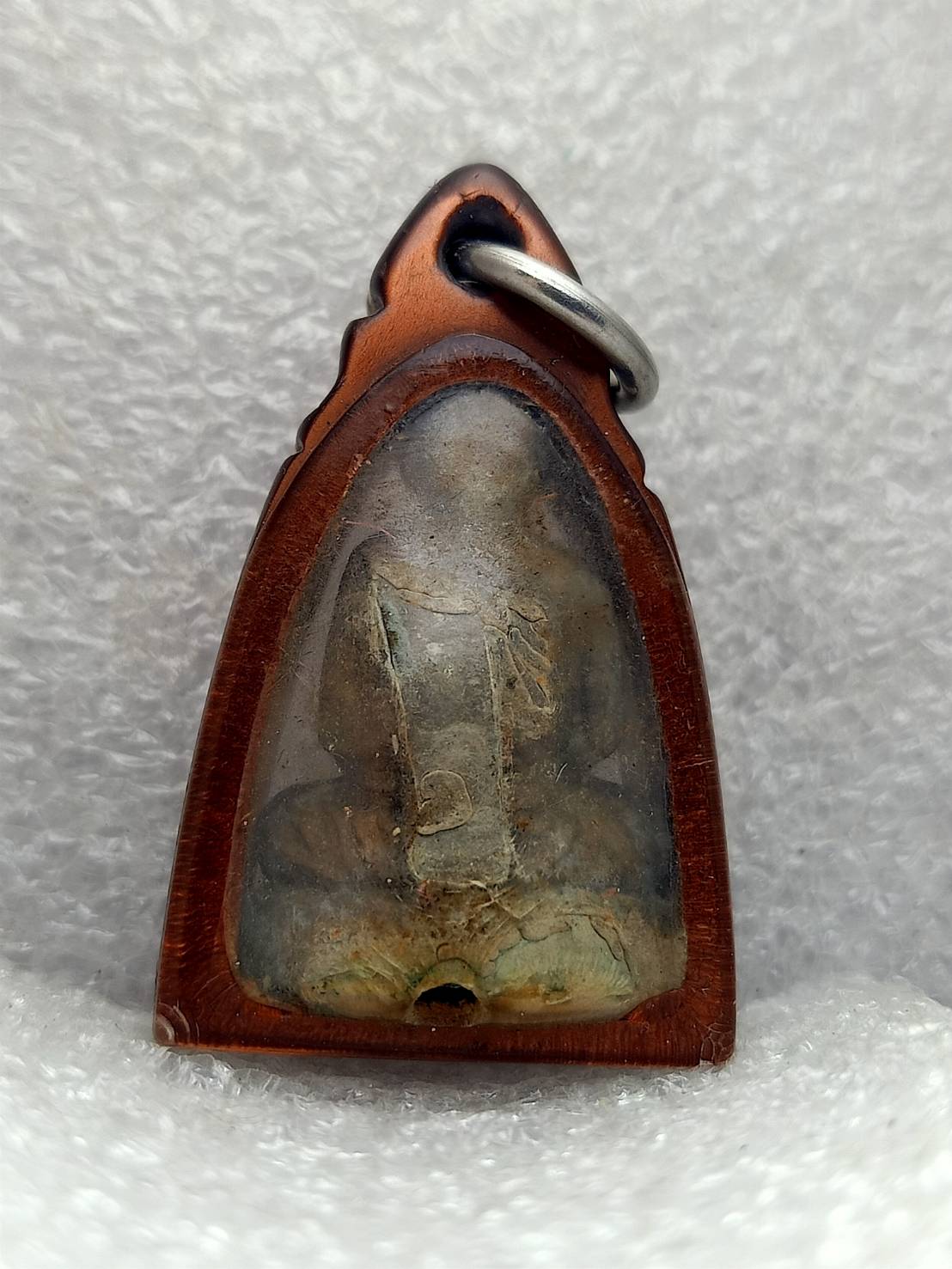 รูปหล่อหลวงพ่อขอม เนื้อทองเหลือง วัดไผ่โรงวัว จ.สุพรรณ ปี 2500 (SKU-12931)